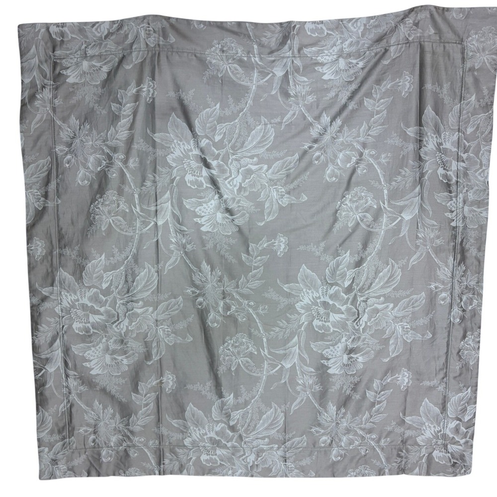 Yves Delorme Paris Aurore Floral Organic Cotton Euro Pillow Shams Set of 2 - Picture 9 of 11